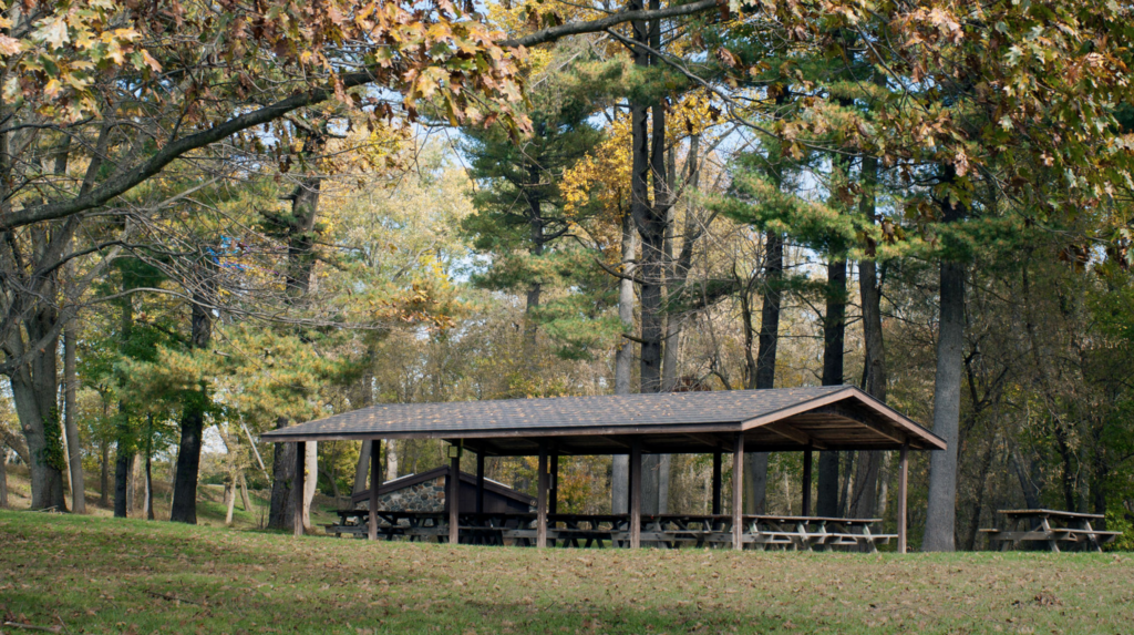 picnic pavillion at Ridley Creek State Park